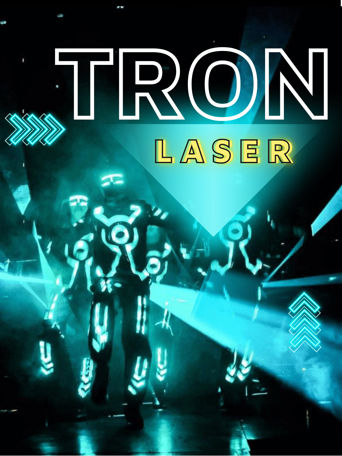Tron laser dance